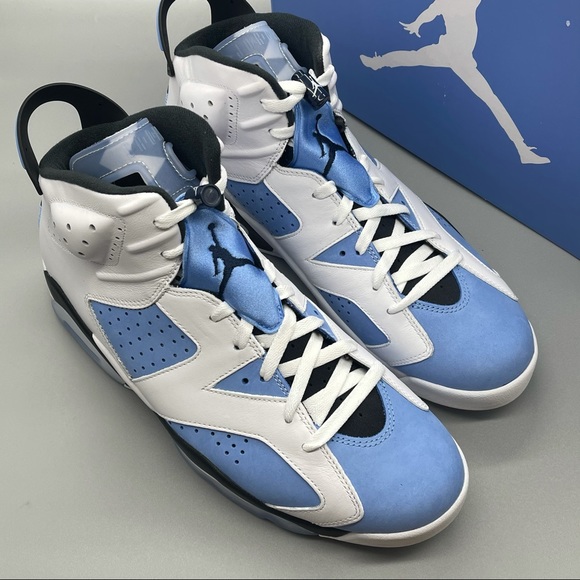 Nike Air Jordan 6 Retro UNC University Blue White Size 12 NEW - Picture 7 of 10